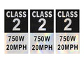 10 Class 2 E-Bike Stickers